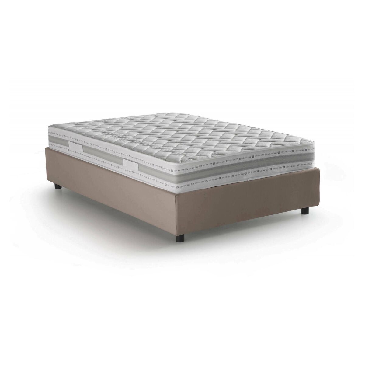 Cama quadrada e meia de tecido