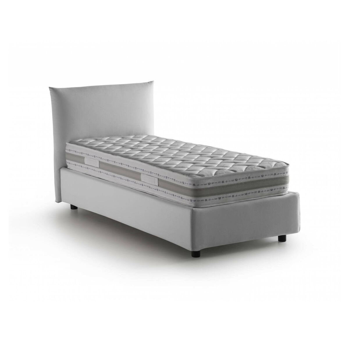 Cama de solteiro de tecido