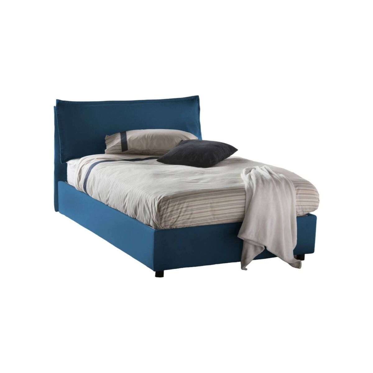 Cama quadrada e meia de tecido