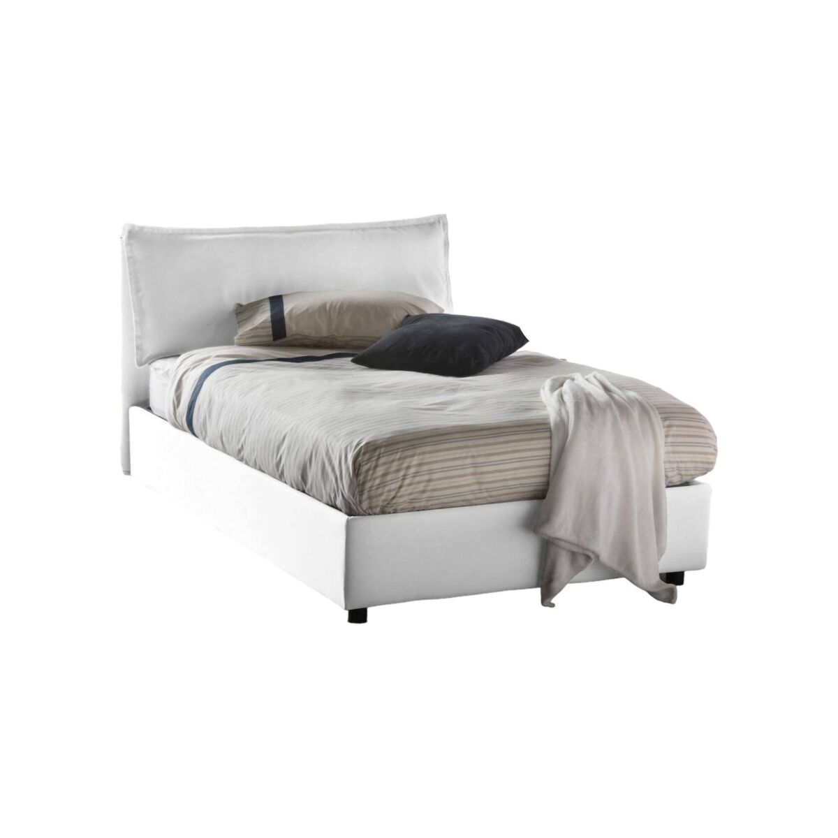 Cama quadrada e meia de tecido