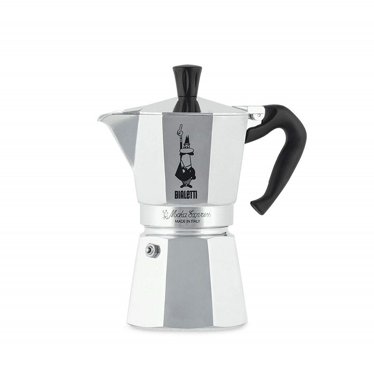 Cafeteira italiana bialetti moka express alumínio 300 ml 6 copos