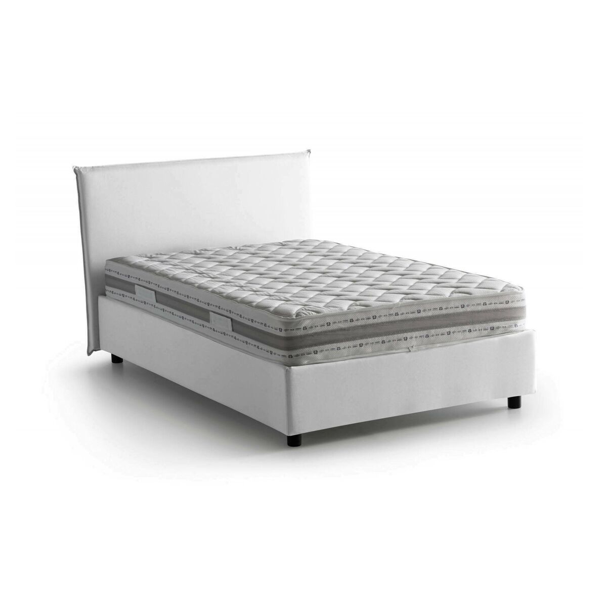 Cama quadrada e meia de tecido