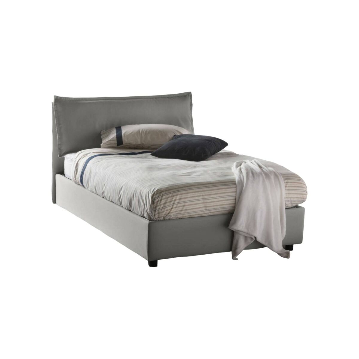 Cama quadrada e meia de tecido