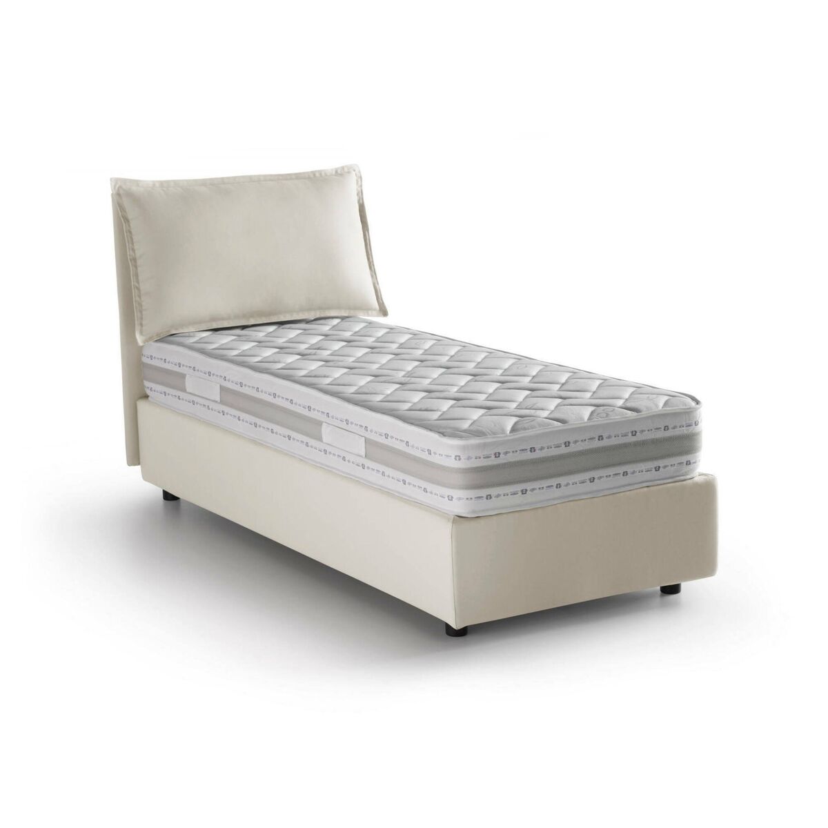 Cama de solteiro de tecido