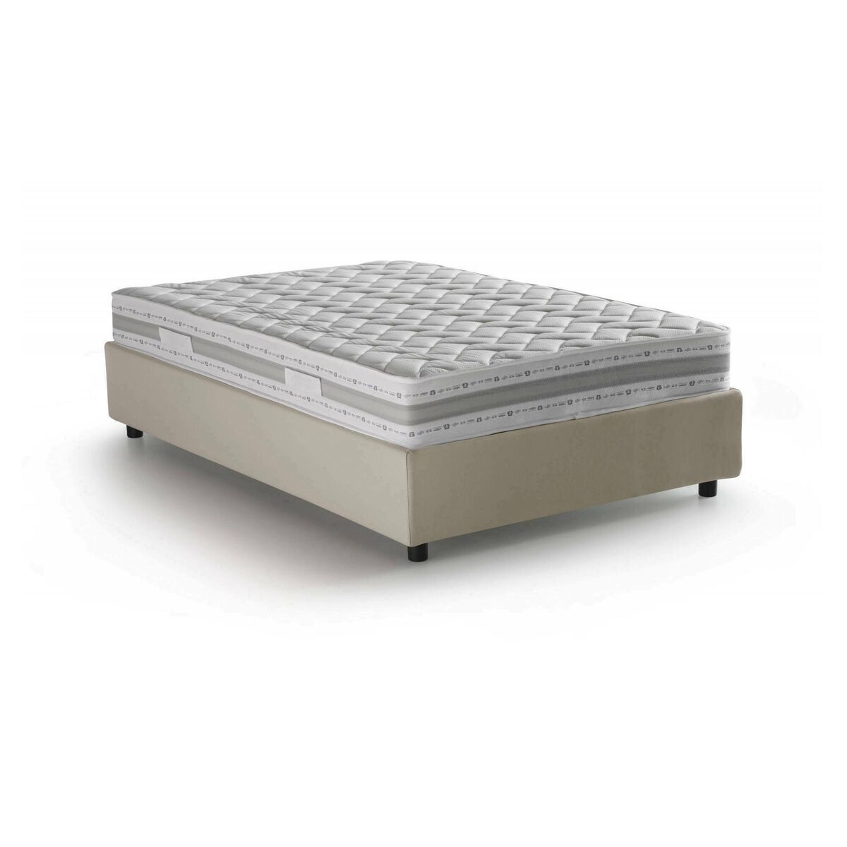 Cama quadrada e meia de tecido