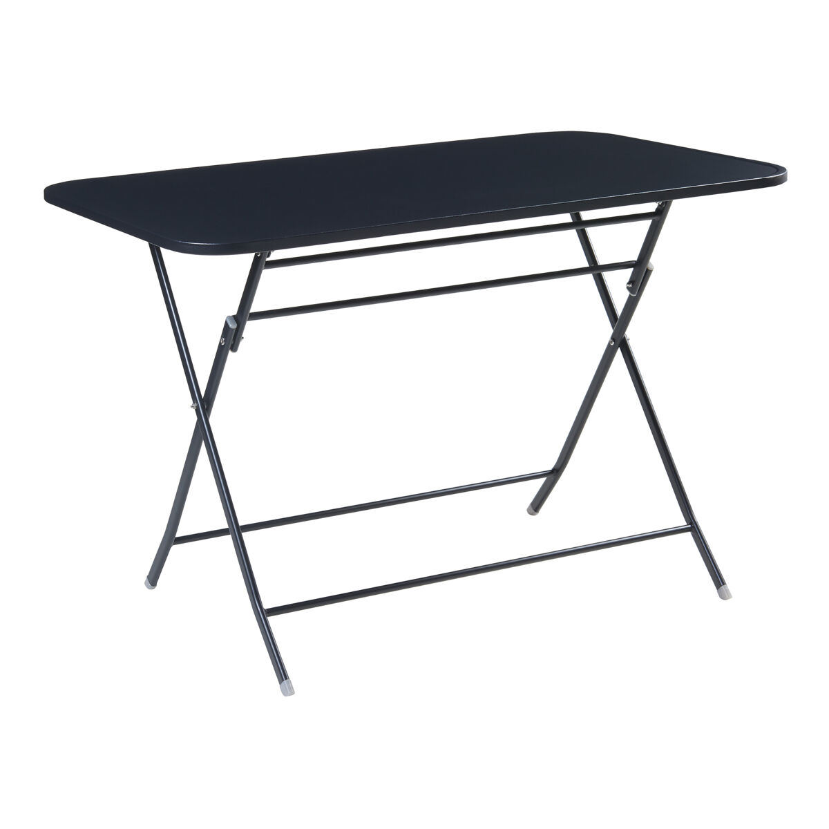 Mesa dobrável sande retangular - preto [en.casa]