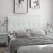 Cabeceira para Cama MDF, Linho e Espuma HOMCOM, casa - quarto Cabeceira para Cama MDF, Linho e Espuma HOMCOM, casa - quarto Branco