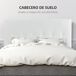 Cabeceira para Cama MDF, Linho e Espuma HOMCOM, casa - quarto Cabeceira para Cama MDF, Linho e Espuma HOMCOM, casa - quarto Branco