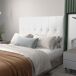 Cabeceira para Cama MDF, Linho e Espuma HOMCOM, casa - quarto Cabeceira para Cama MDF, Linho e Espuma HOMCOM, casa - quarto Branco