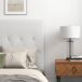 Cabeceira para Cama MDF, Linho e Espuma HOMCOM, casa - quarto Cabeceira para Cama MDF, Linho e Espuma HOMCOM, casa - quarto Branco