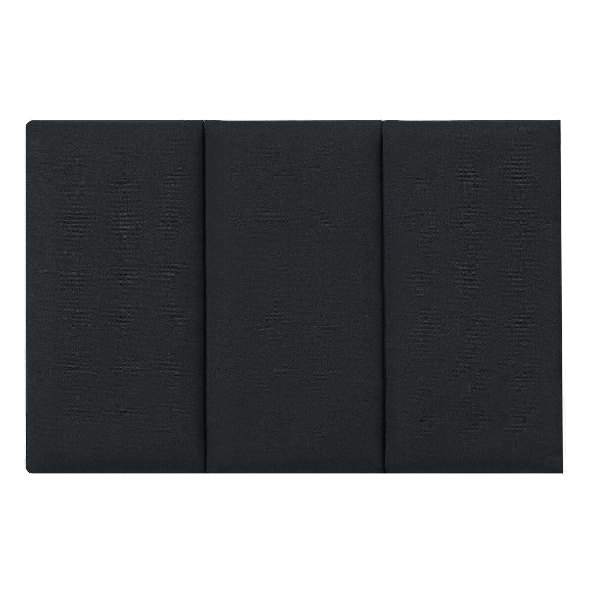 Conjunto de 3 painéis de parede acolchoados carpino têxtil 60x30cm - preto [neu.haus]