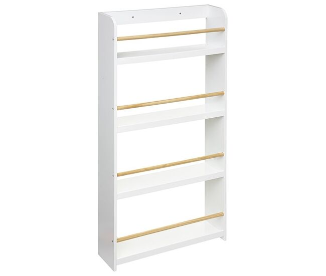 Étagère de mdf blanc 118x55x15cm