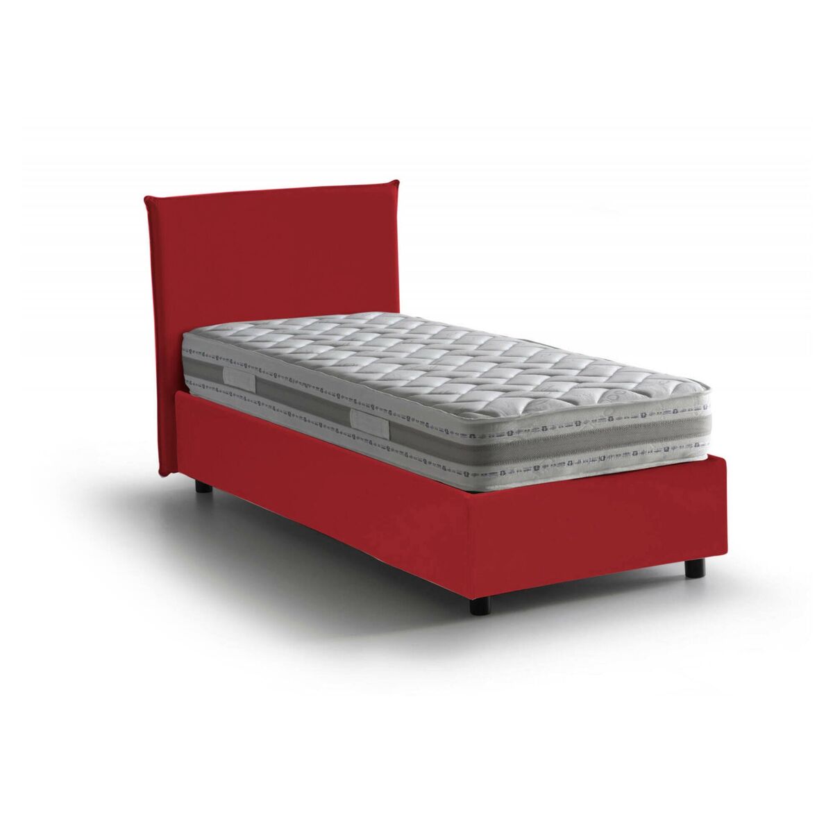 Cama de solteiro de tecido