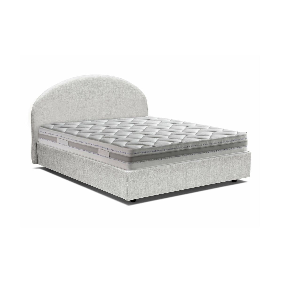 Cama quadrada e meia de tecido