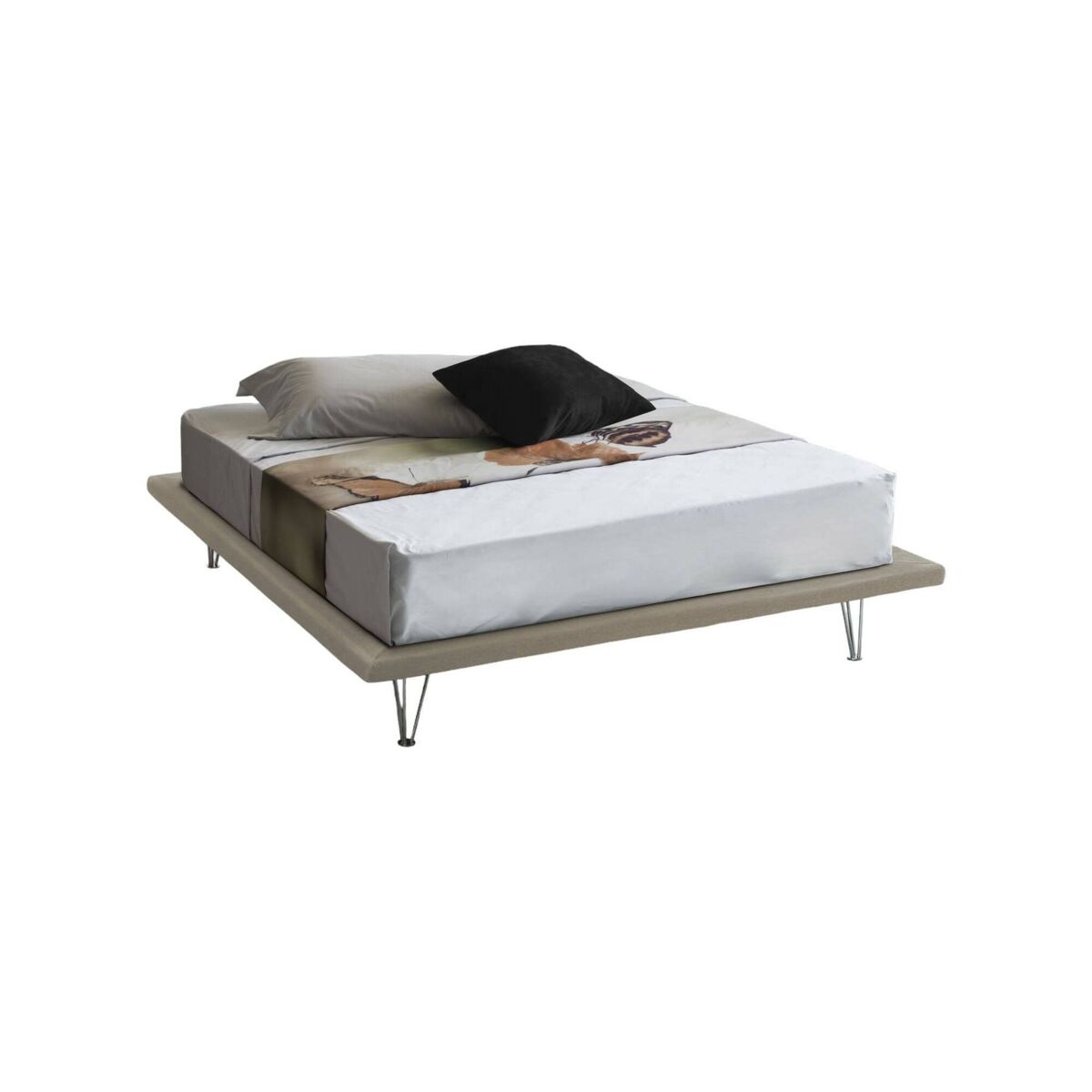 Cama de casal de tecido