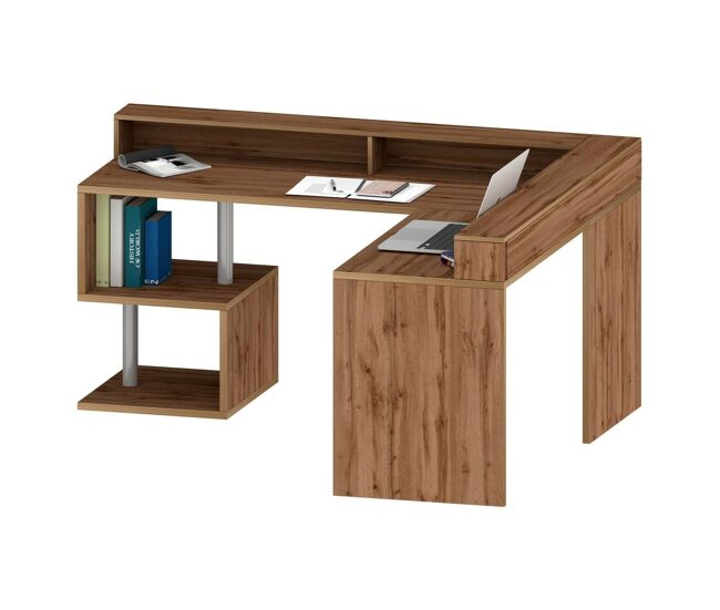 Mesa com efeito de madeira