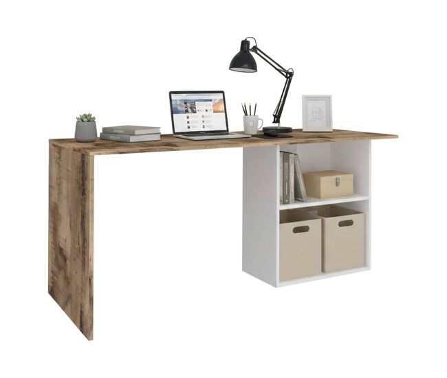 Mesa com efeito de madeira