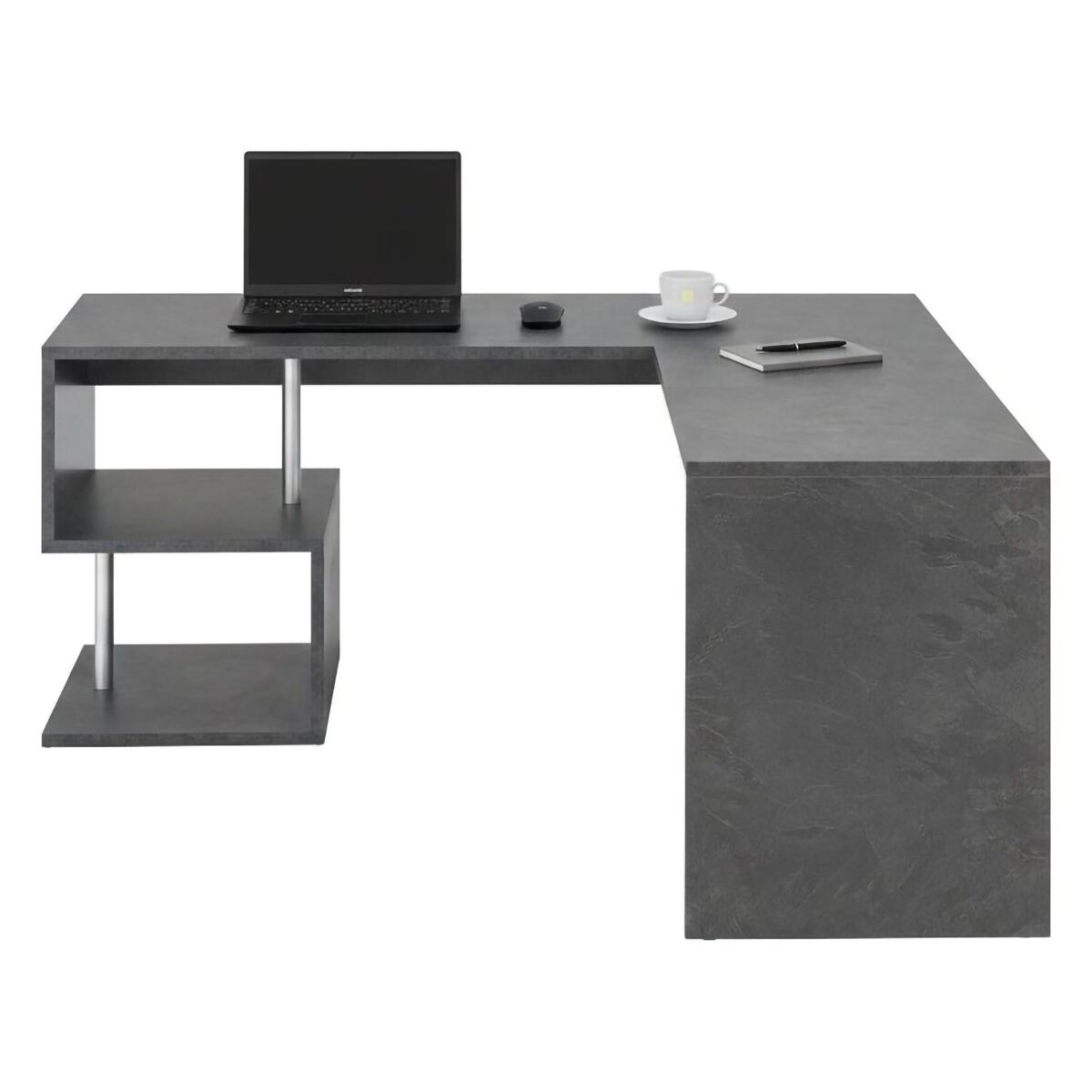 Mesa com efeito de madeira