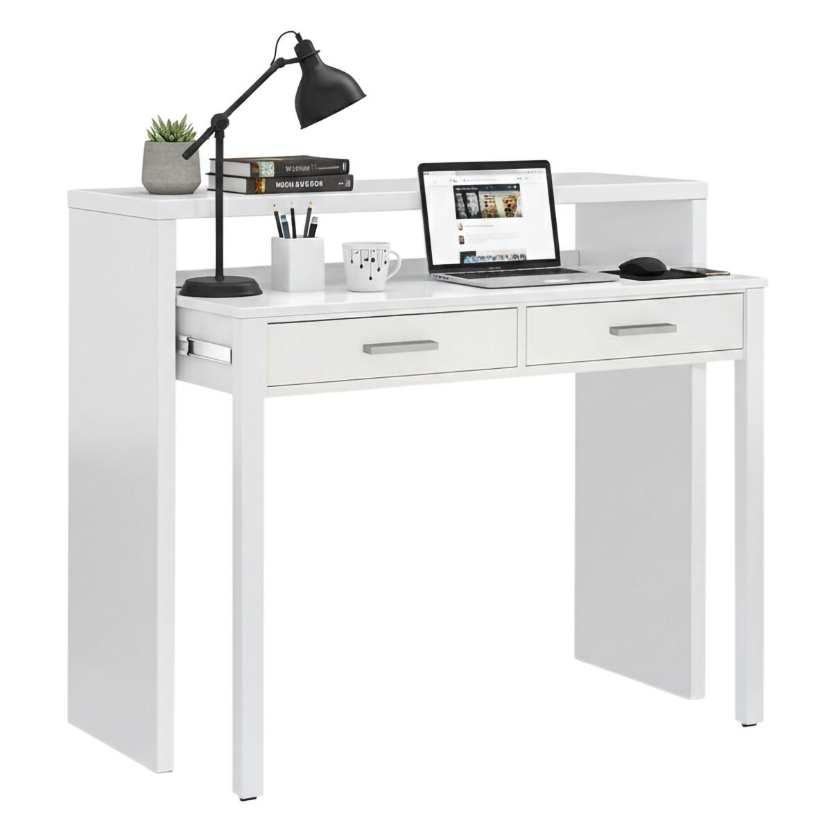 Mesa com efeito de madeira