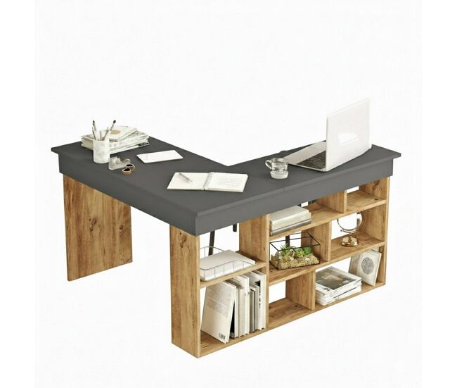 Mesa com efeito de madeira