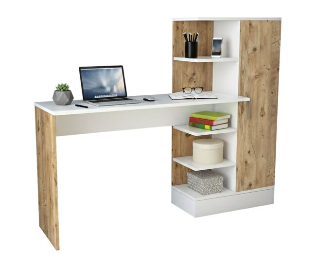 Mesa com efeito de madeira