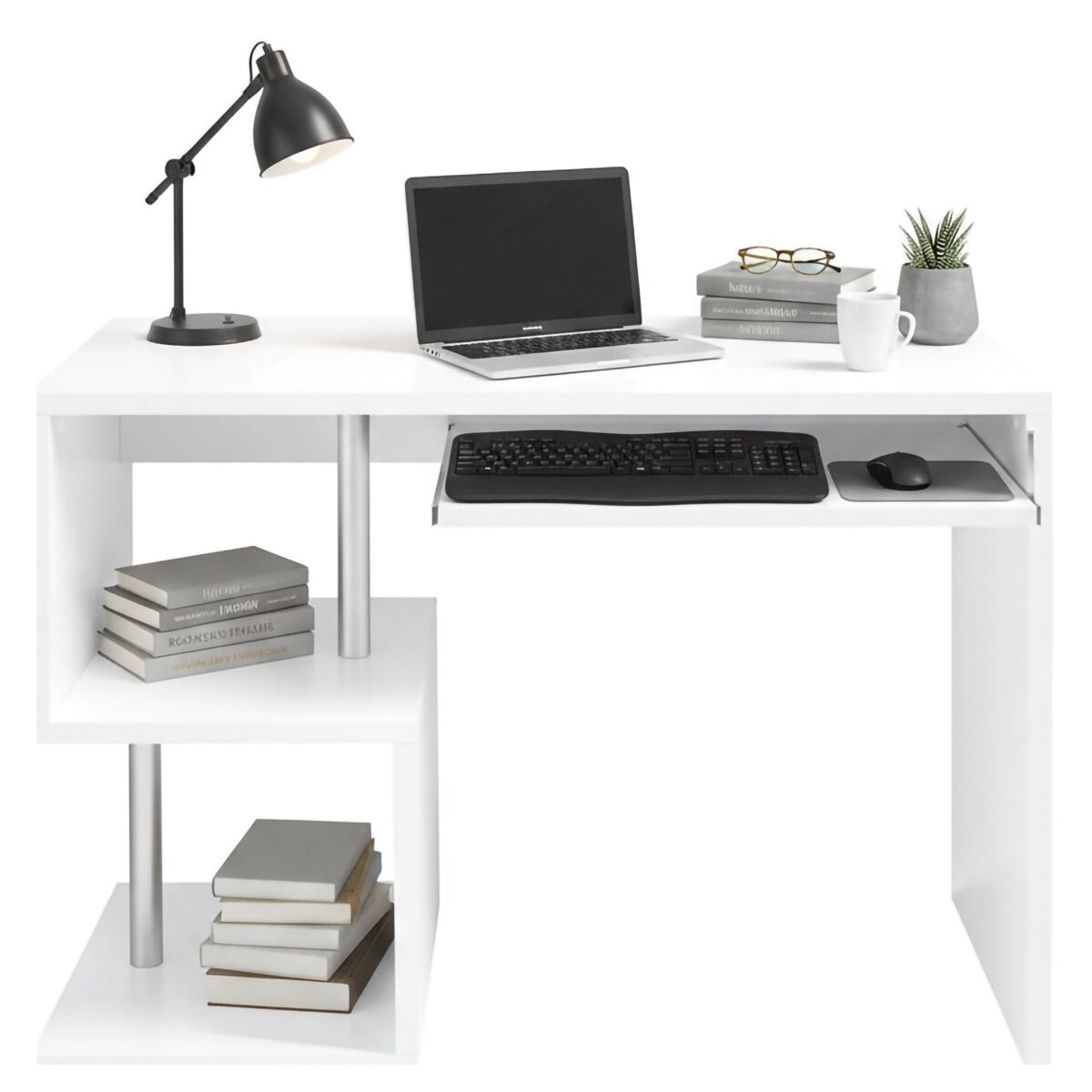 Mesa com efeito de madeira