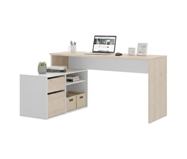 Mesa com efeito de madeira