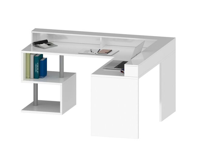 Mesa com efeito de madeira