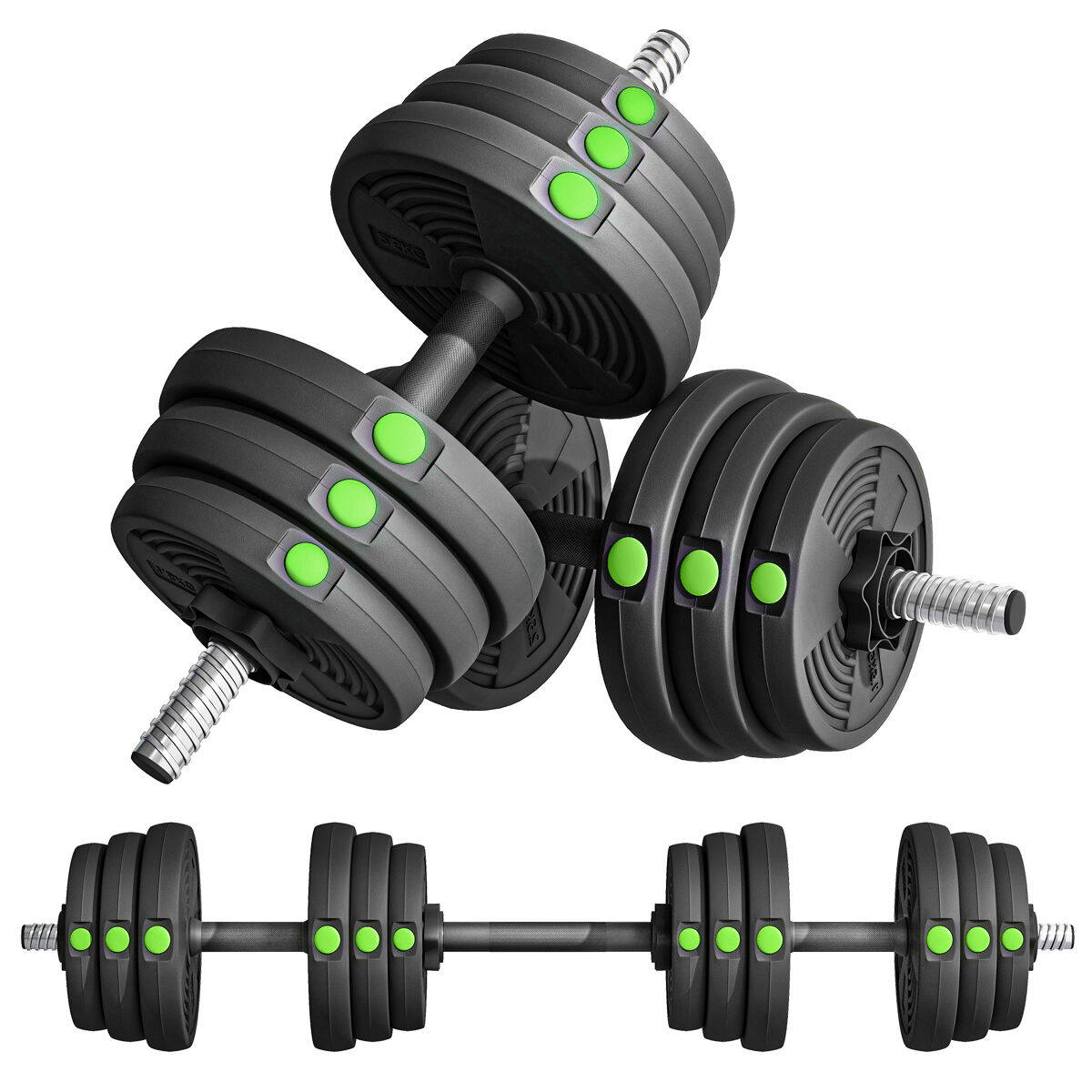 Kit de Halteres Aço e Pástico SPORTNOW
