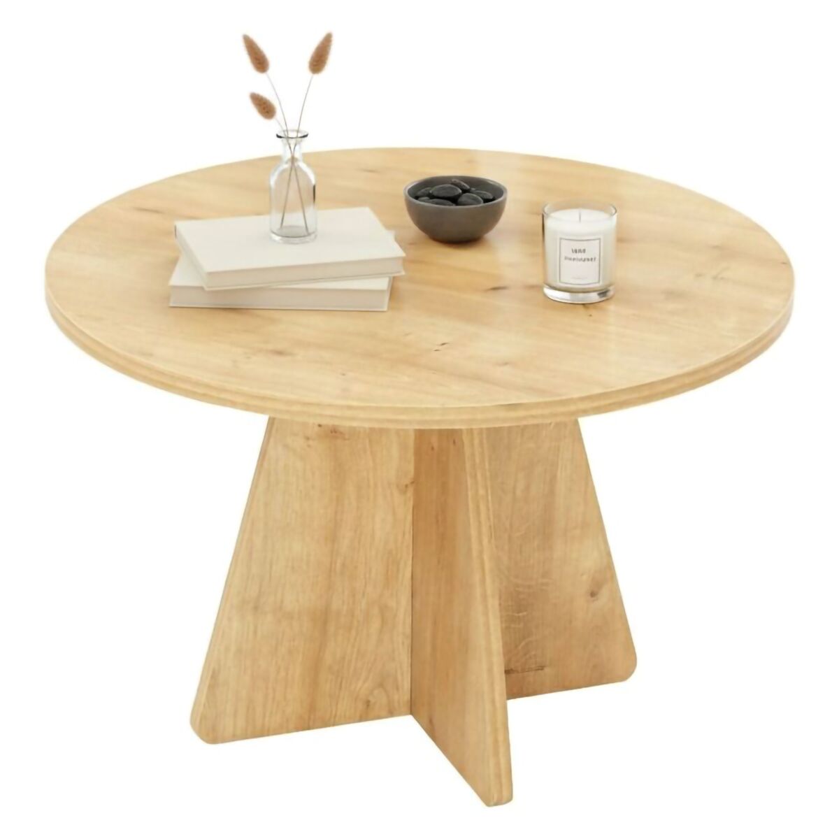 Mesa de centro com efeito madeira