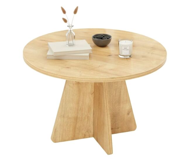 Mesa de centro com efeito madeira
