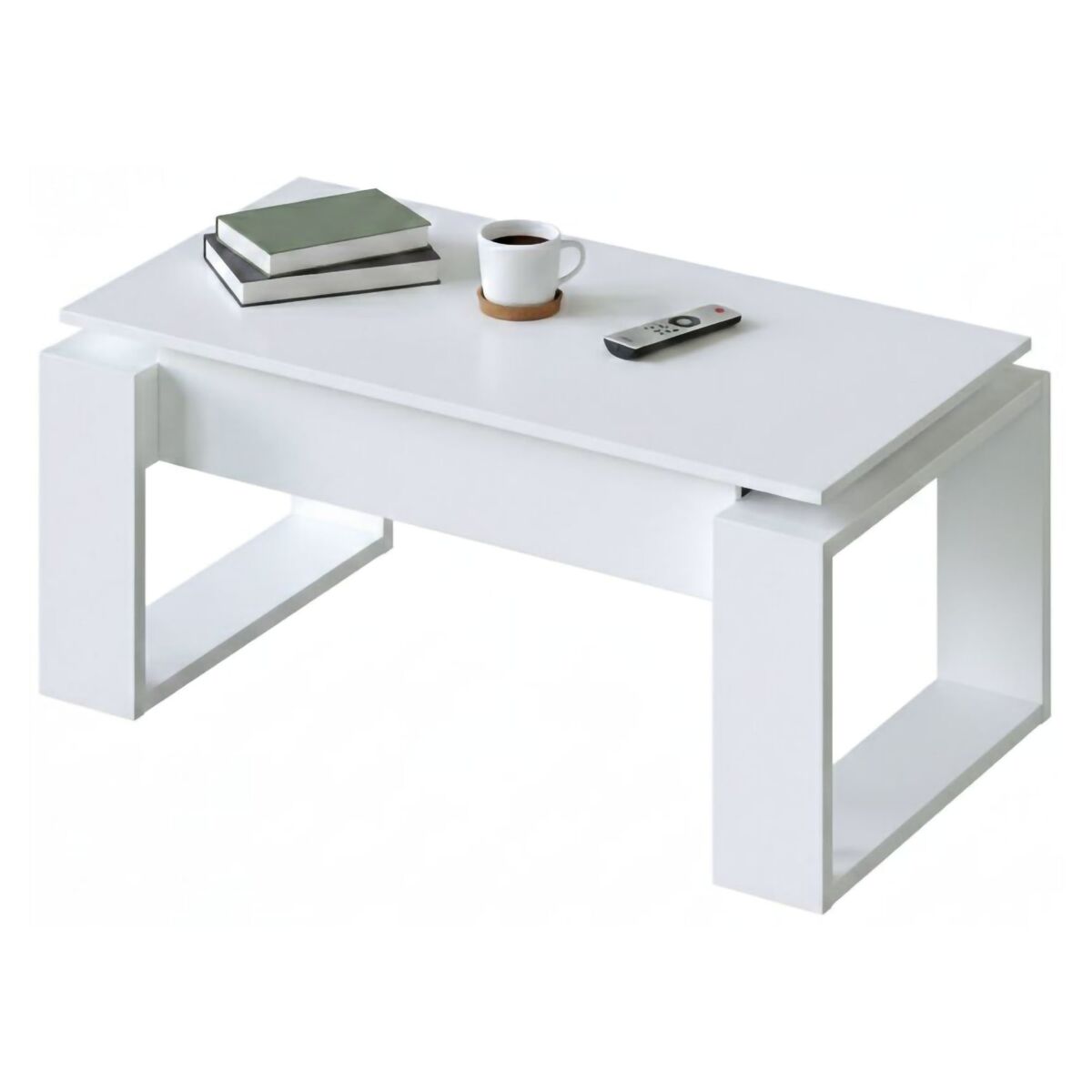 Mesa de centro com efeito madeira