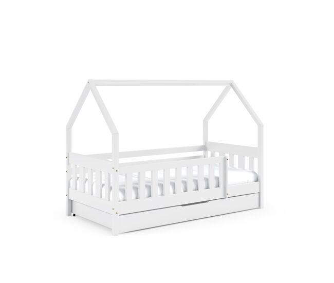 Cama de casa lena branco 86x198x125cm