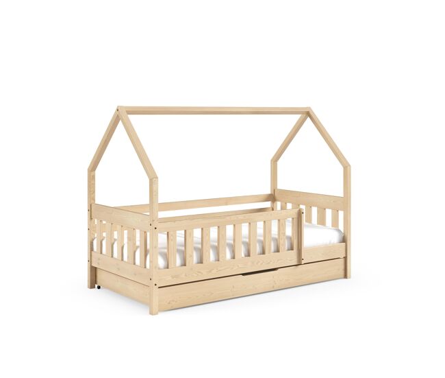 Cama de casa lena bege 86x198x125cm