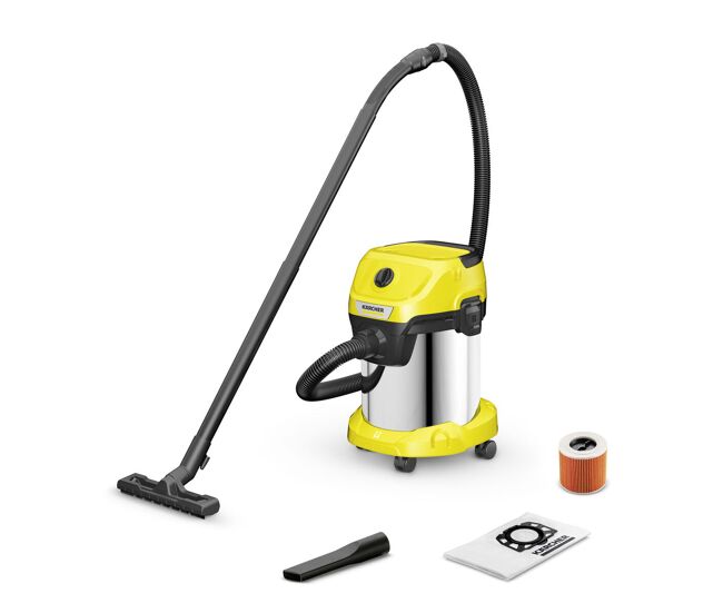 Aspirador kärcher wd 3 s v-17/4/20 amarelo 1000 w