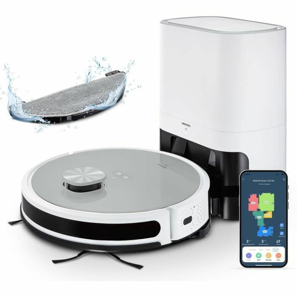 Robot aspirador medion 3000 pa 600 ml
