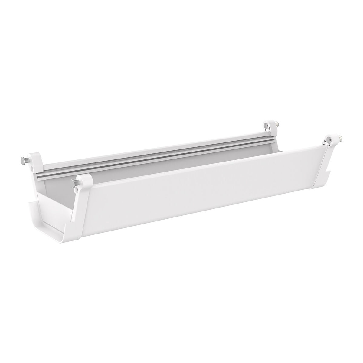 Suporte para cabos de secretária skegness metal 55x18x12cm - branco [pro.tec]
