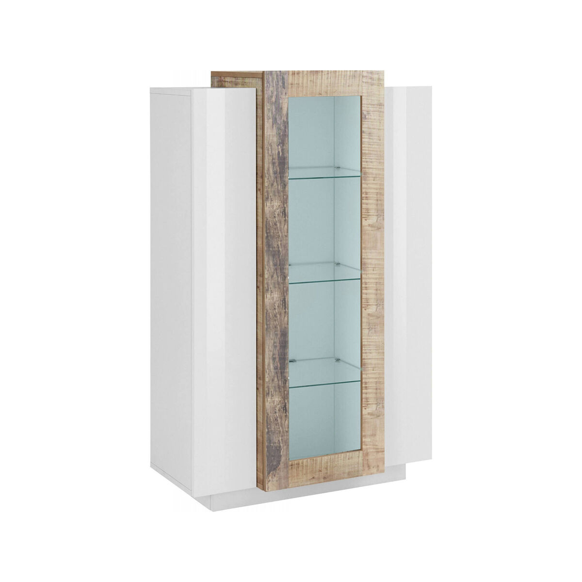 Dmora Vitrina Com Efeito Madeira Branco