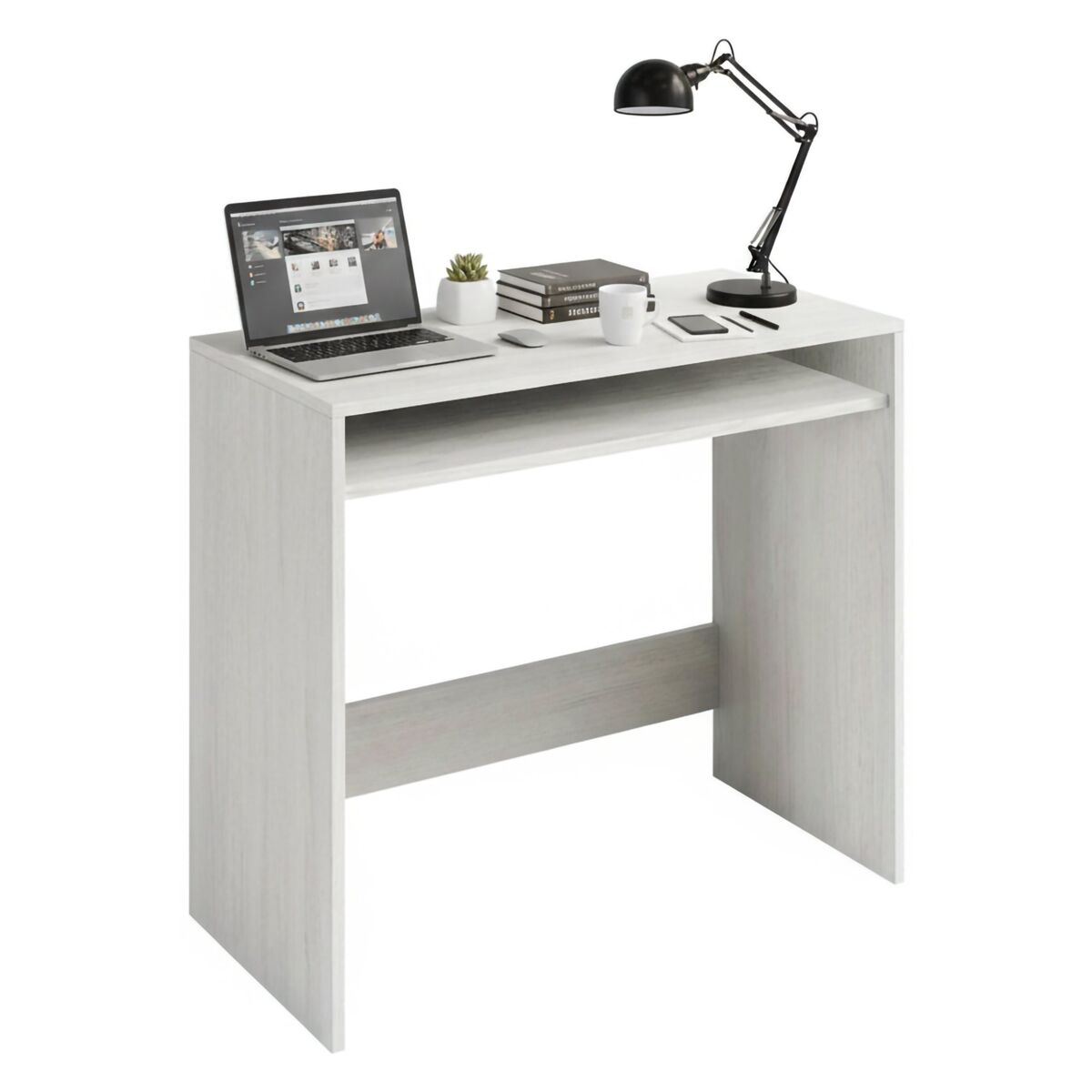 Mesa com efeito de madeira