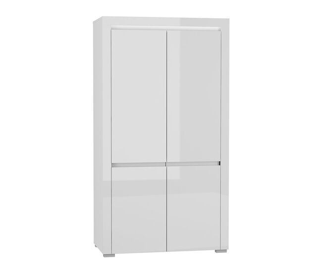 Roupeiro 2 portas led incluída kasla blanc