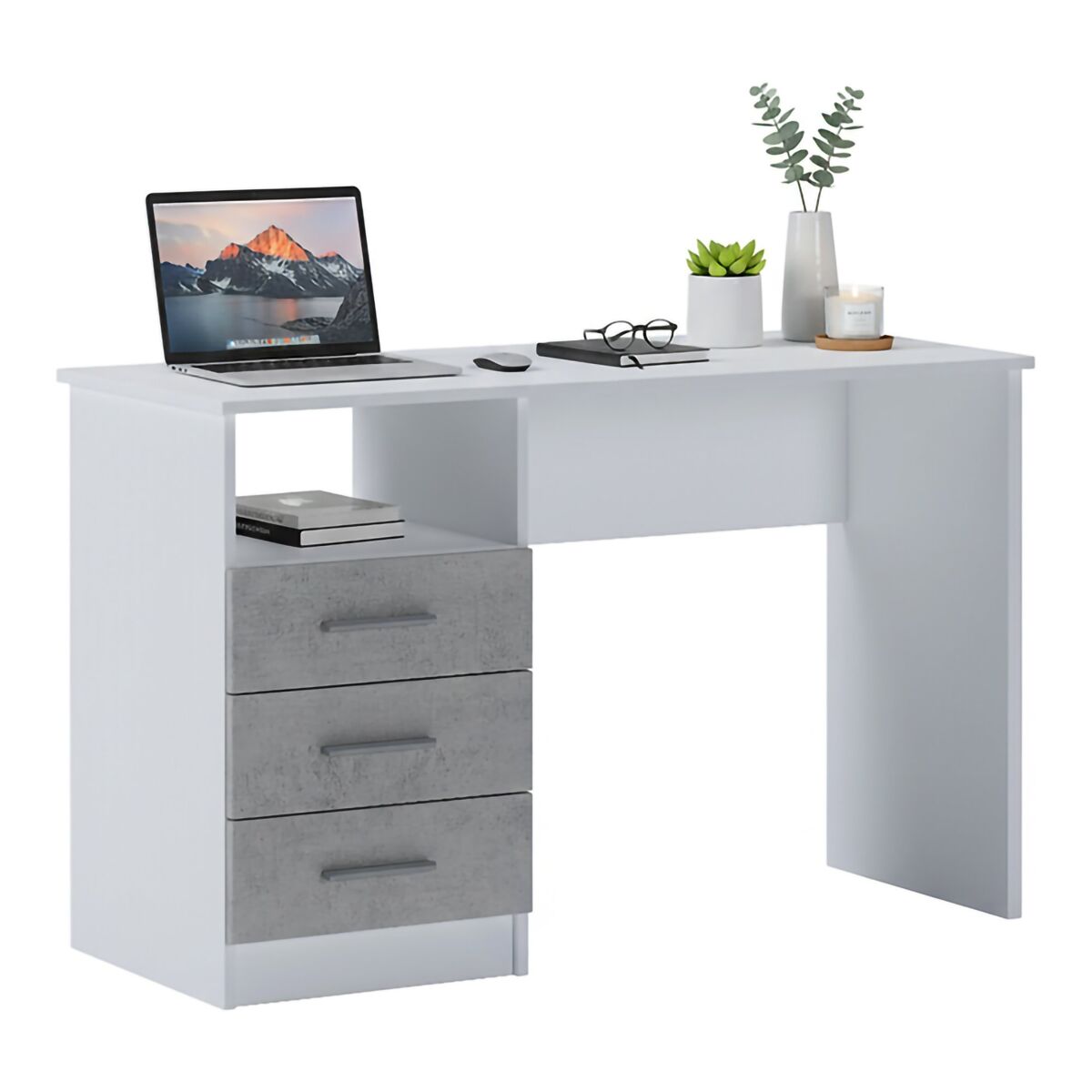 Mesa com efeito de madeira
