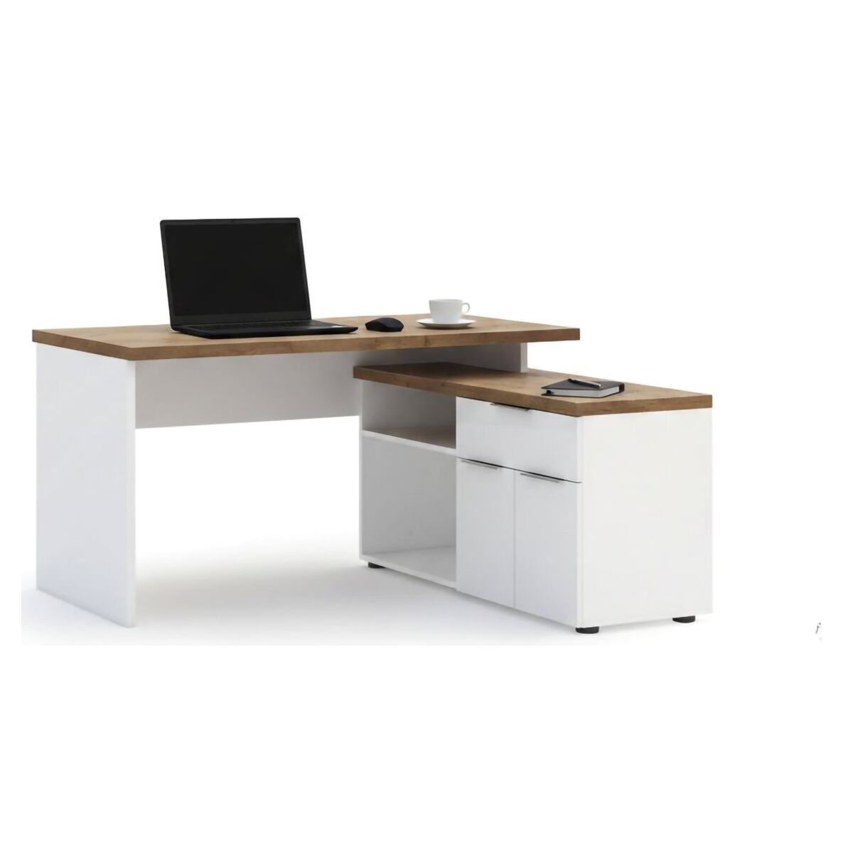 Mesa com gaveta em madeira nobilitada