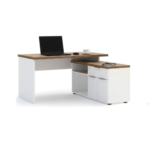 Mesa com gaveta em madeira nobilitada