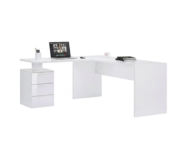 Mesa com efeito de madeira