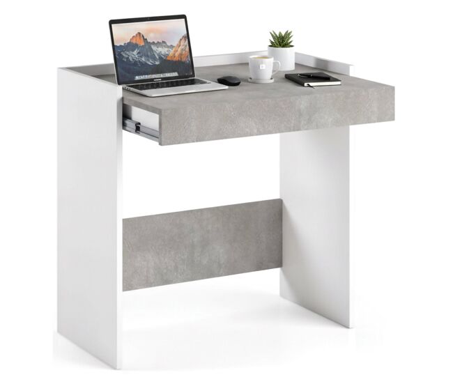 Mesa com efeito de madeira