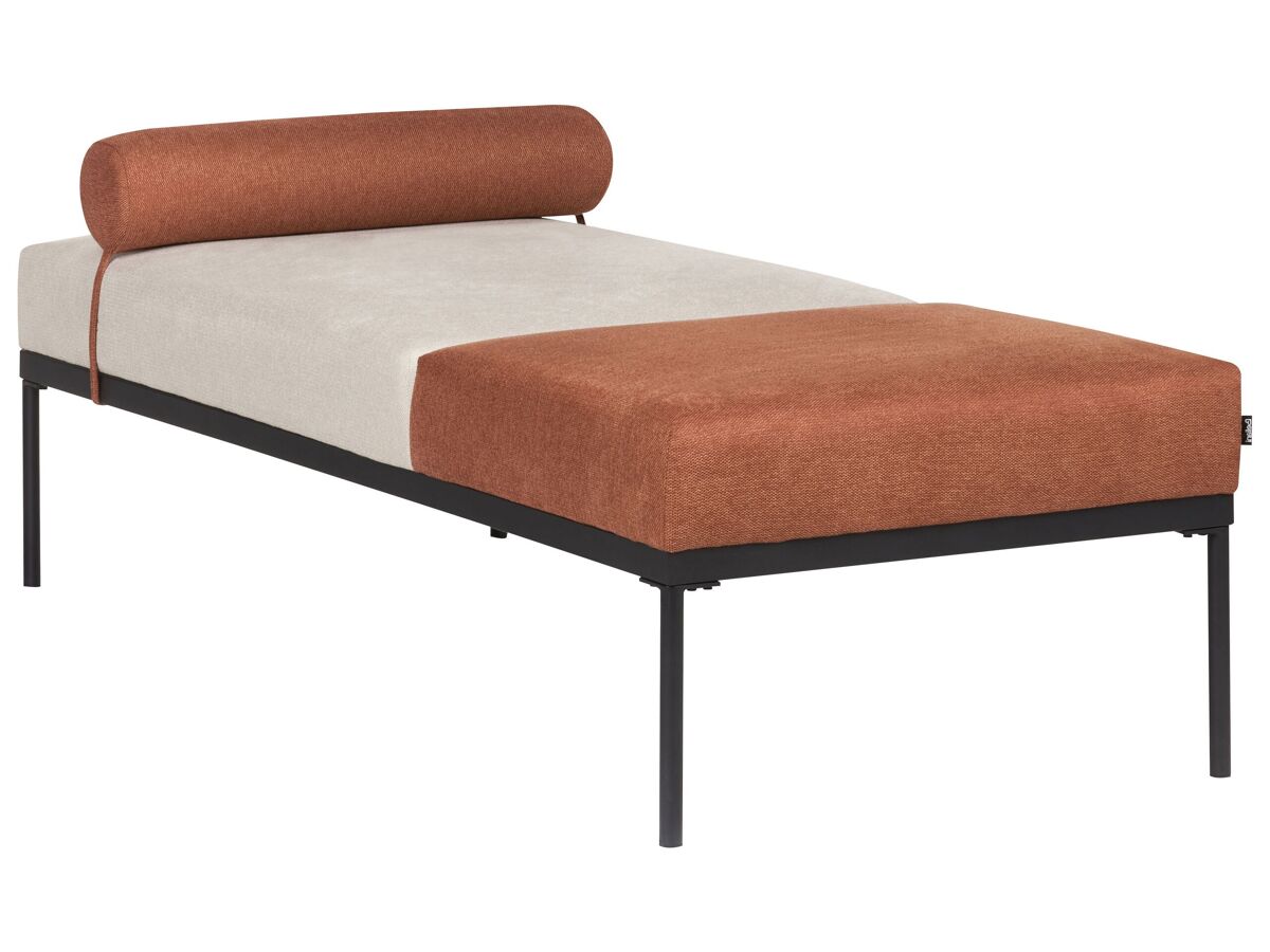 Beliani Chaise longue Linho sintético MALMOS