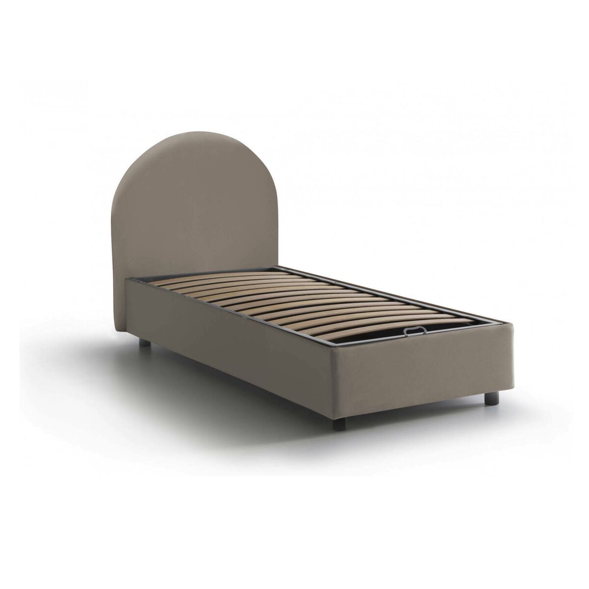 Cama de solteiro de tecido