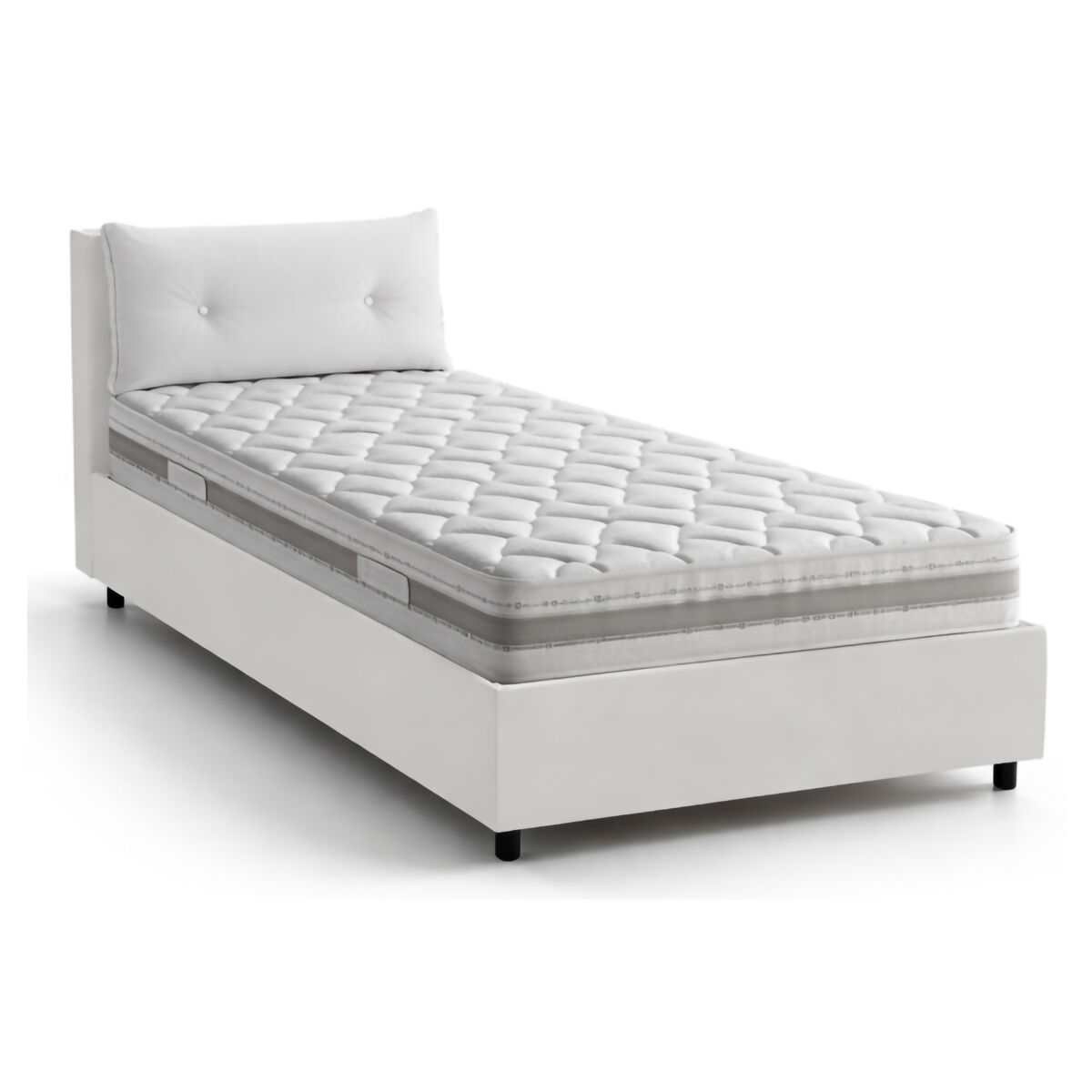 Cama de solteiro de tecido