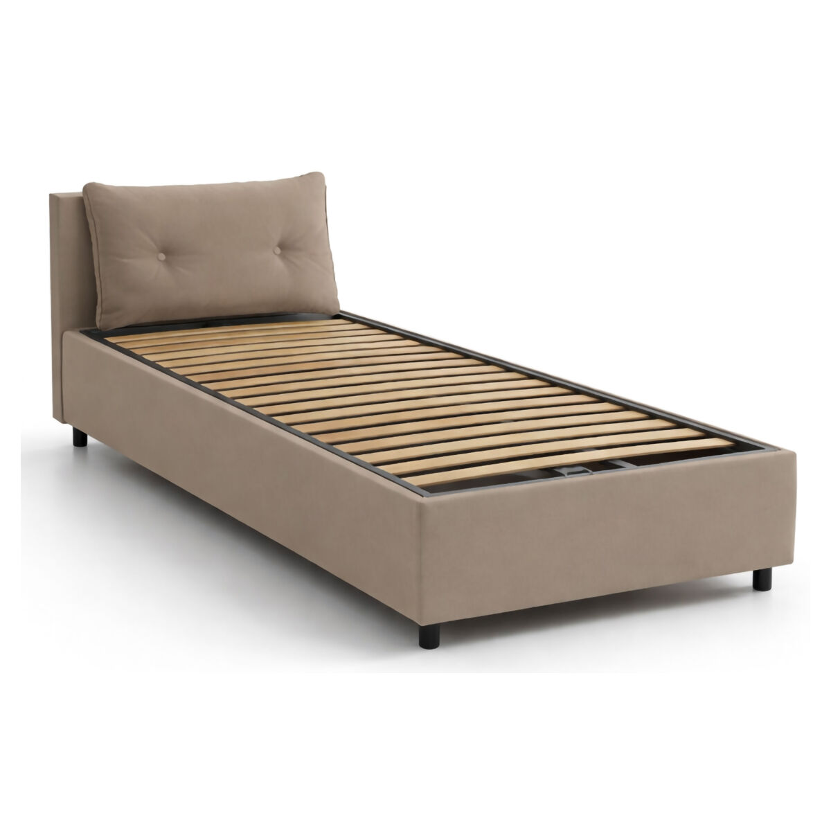 Cama de solteiro de tecido