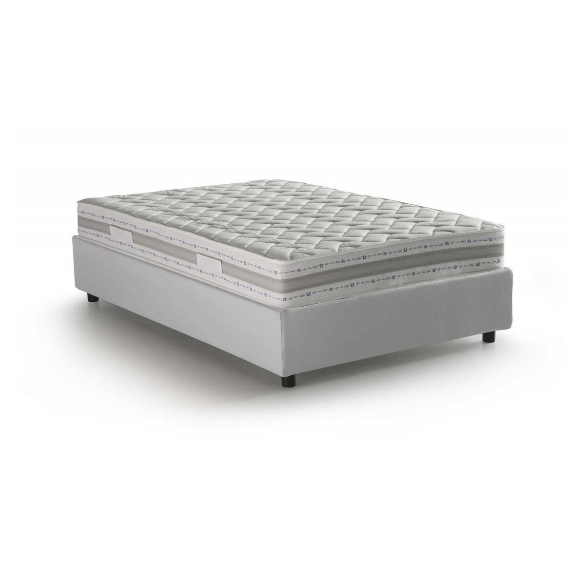 Cama quadrada e meia de tecido